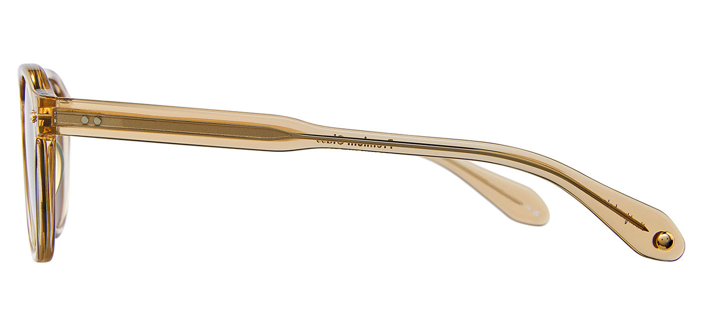 Garrett Leight Harding Sunglasses - Brew / Semi-Flat Pure Green