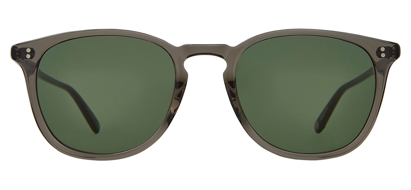 Garrett Leight Kinney Sunglasses - Black Glass / Semi-Flat Pure G15