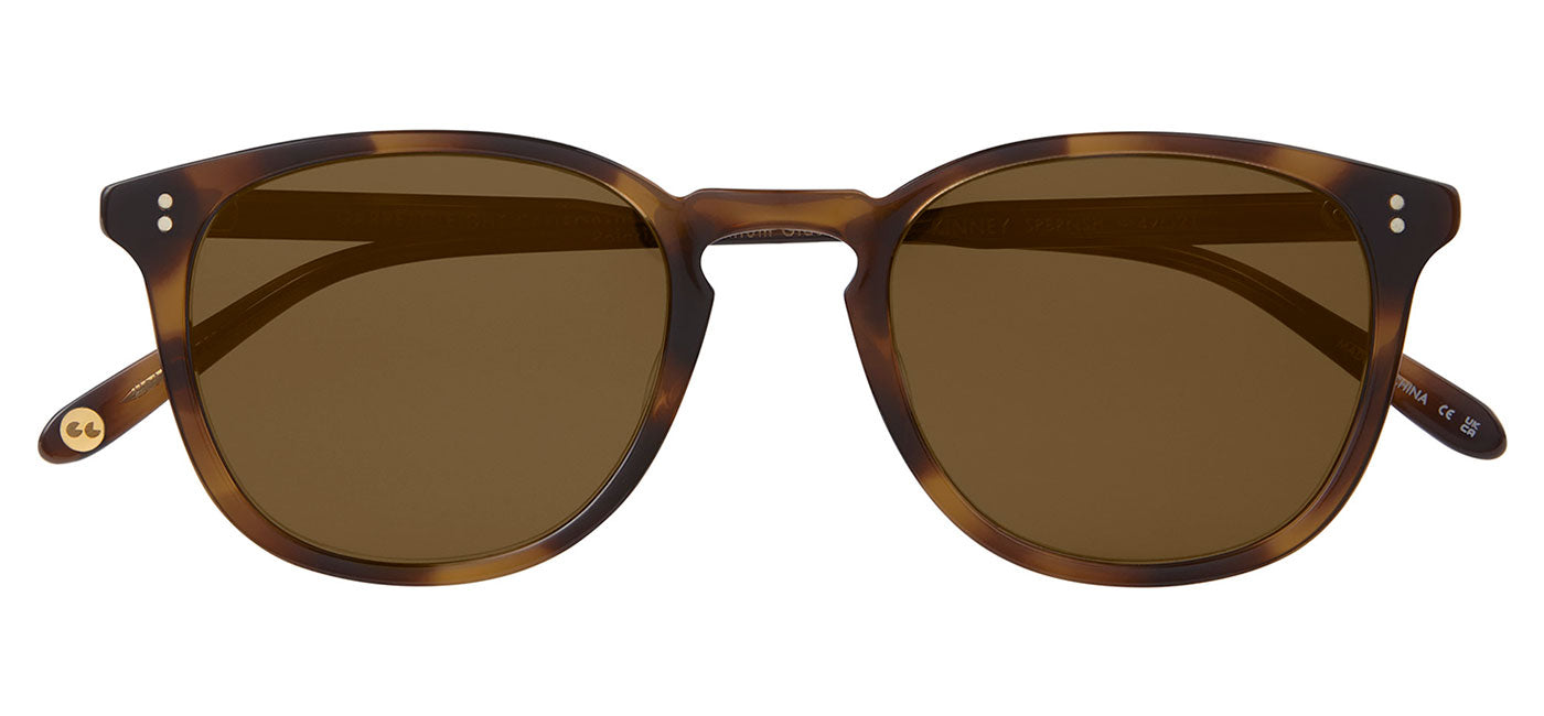 Garrett Leight Kinney Sunglasses - Spotted Brown Shell / Semi-Flat Pure Coffee Polar