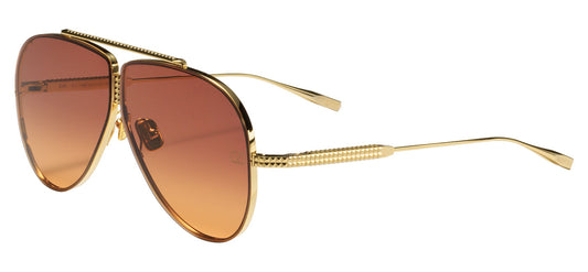 Valentino XVI Sunglasses - Gold / Orange Gradient