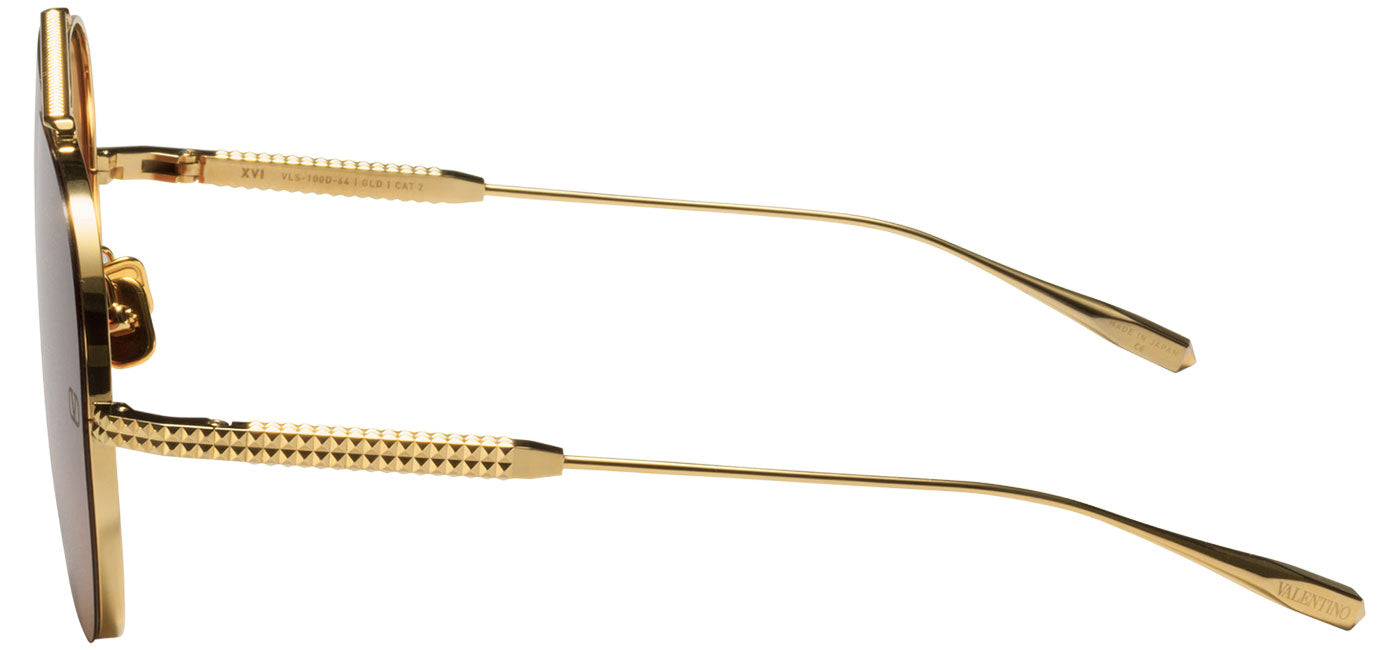 Valentino XVI Sunglasses - Gold / Orange Gradient