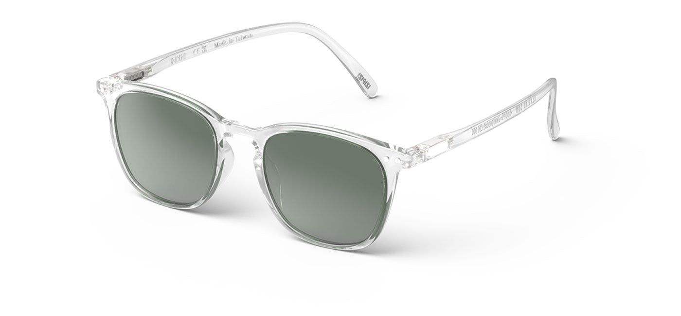 IZIPIZI #E Reader Sunglasses - Crystal / Green