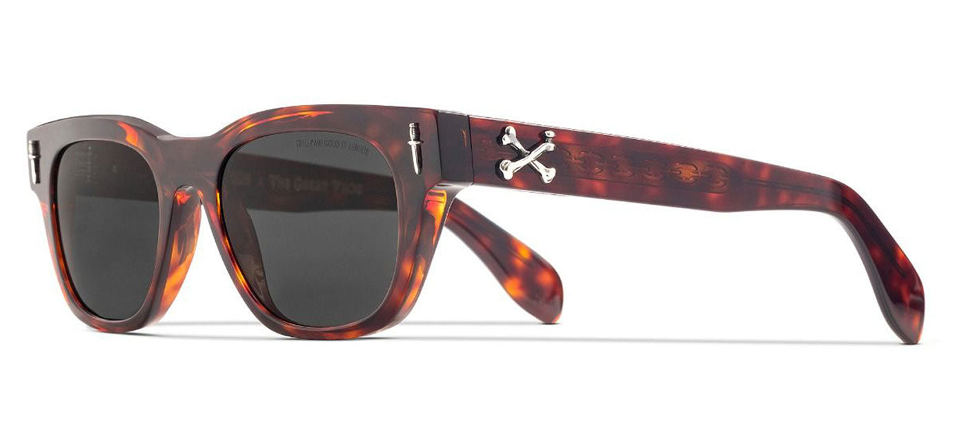 Cutler and Gross x The Great Frog Crossbones Sunglasses - Tiger Eye Havana / Grey