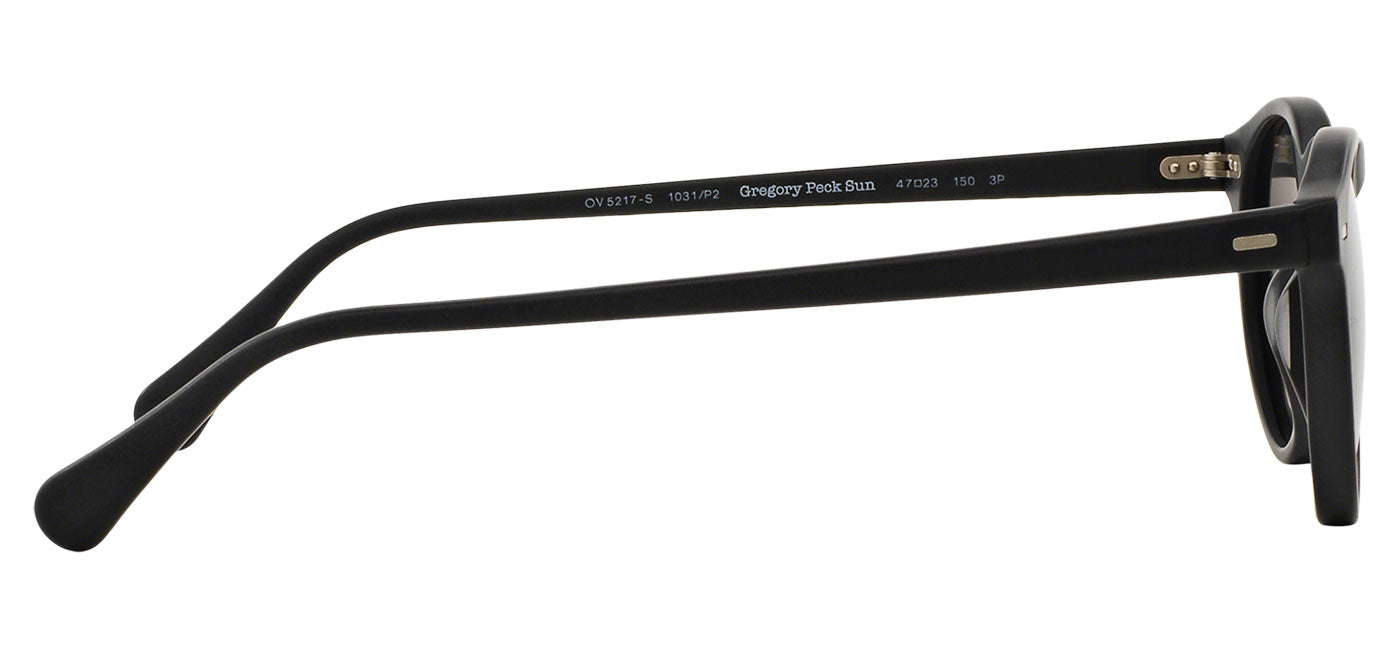Oliver Peoples OV5217S Gregory Peck Sunglasses - Semi Matte Black / Midnight Express Polarised