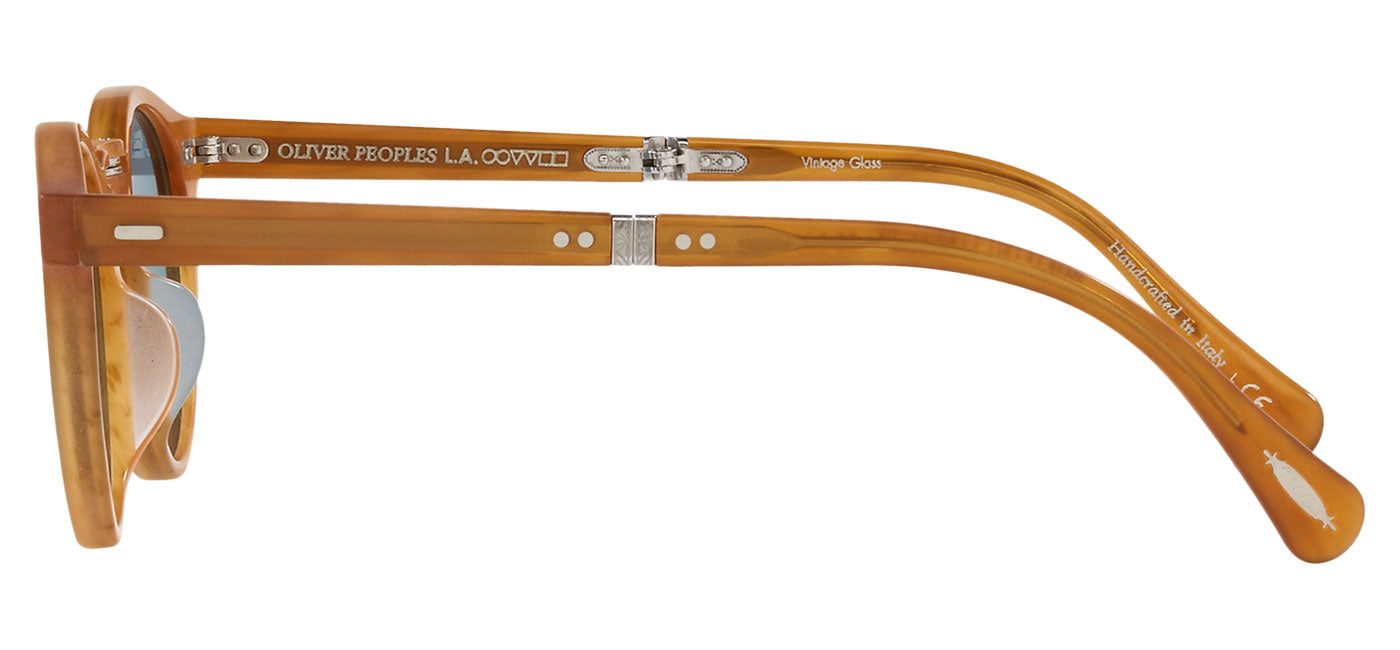 Oliver Peoples OV5456SU Gregory Peck 1962 Sunglasses - Semi Matte Amber Tortoise / Cobalto
