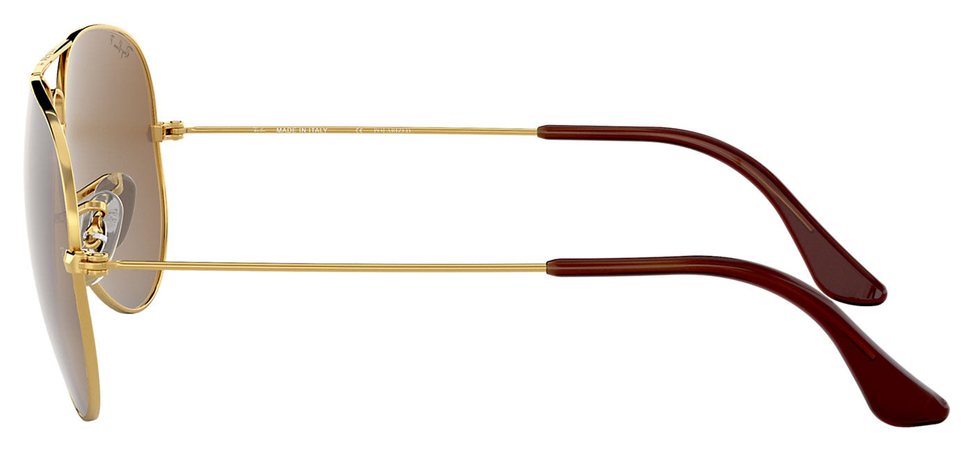 Ray-Ban RB3025 Aviator Sunglasses - Gold / Brown Polarised