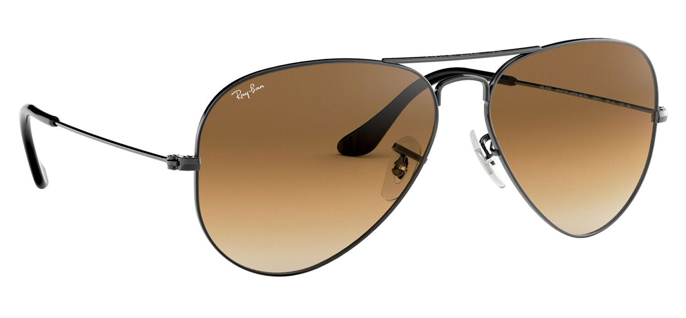 Ray-Ban RB3025 Aviator Sunglasses - Gunmetal / Brown Gradient