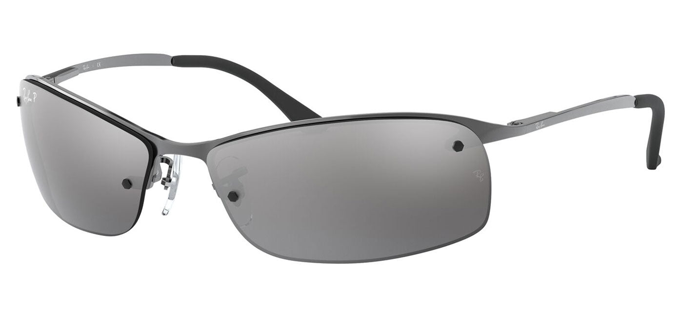 Ray-Ban RB3183 Sunglasses - Gunmetal / Silver Mirror Polarised