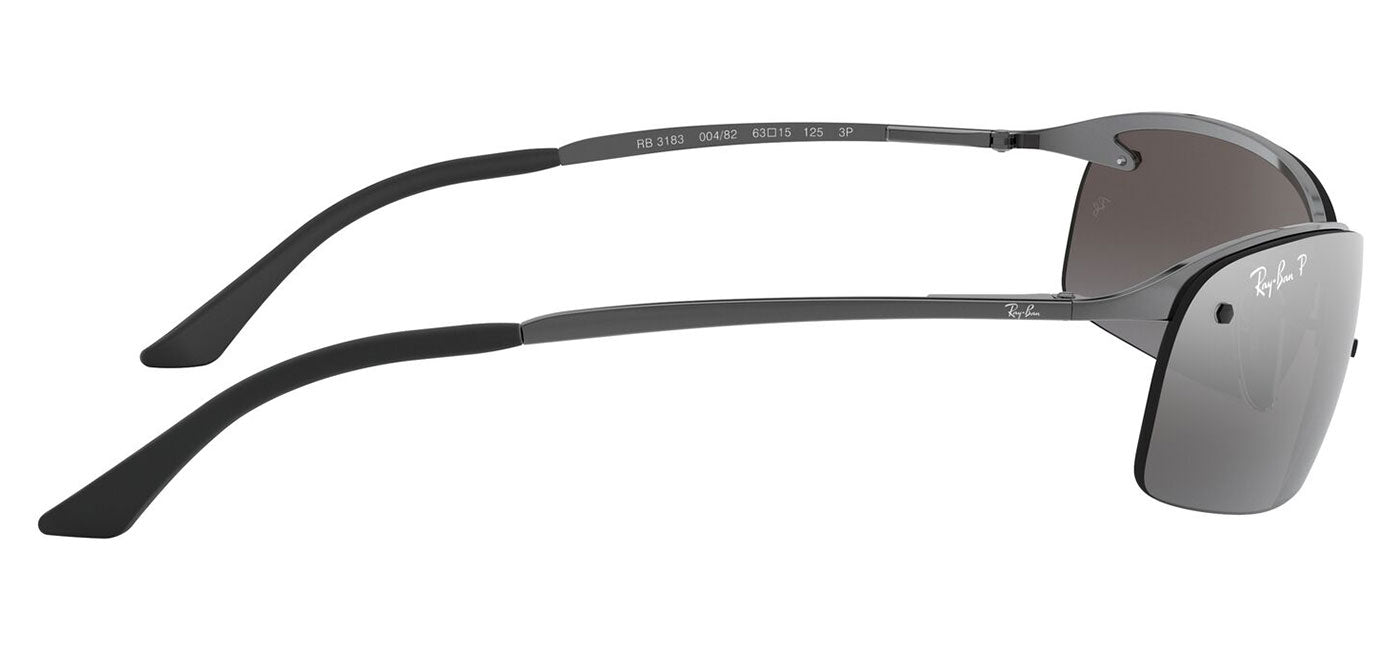 Ray-Ban RB3183 Sunglasses - Gunmetal / Silver Mirror Polarised