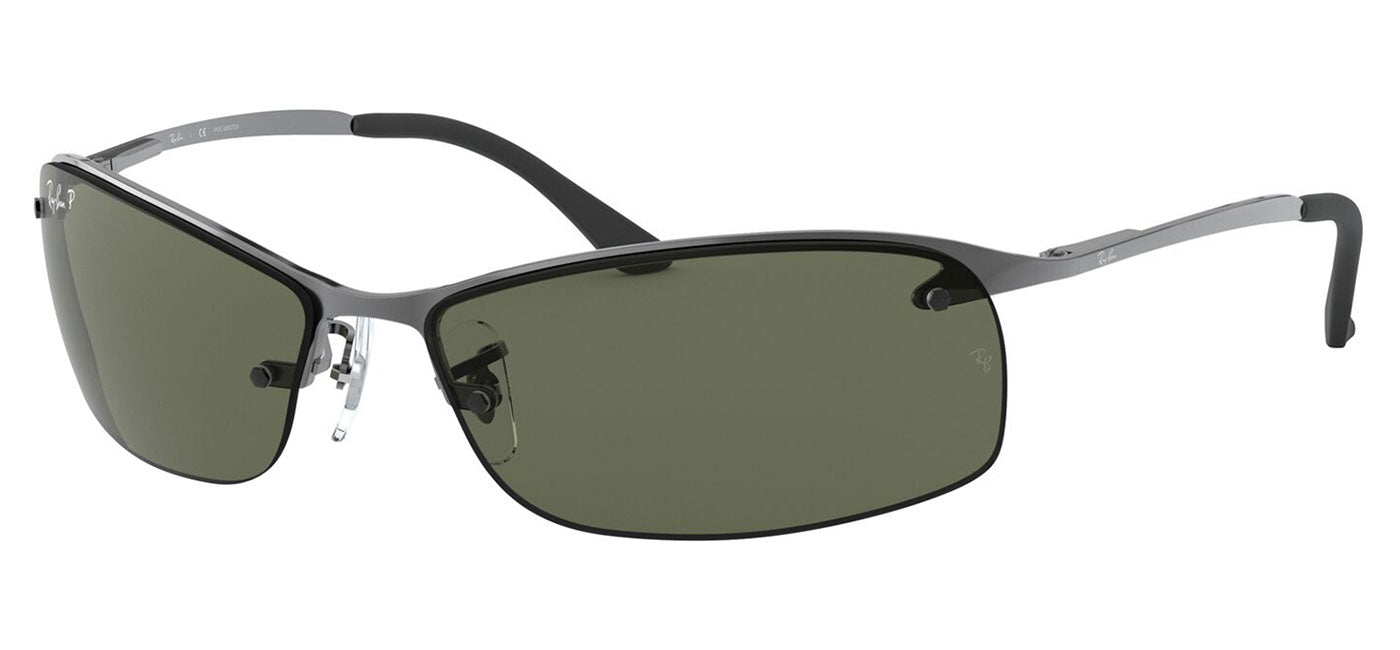Ray-Ban RB3183 Sunglasses - Gunmetal / Green Polarised