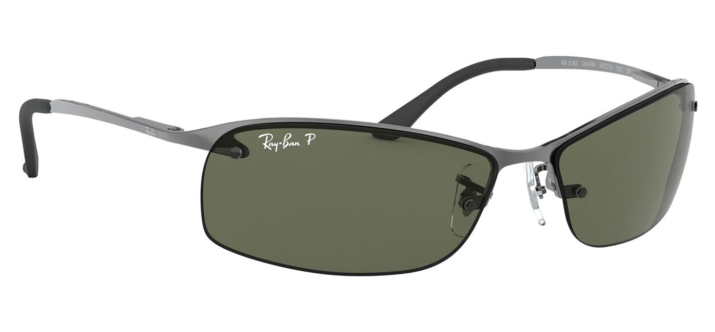Ray-Ban RB3183 Sunglasses - Gunmetal / Green Polarised