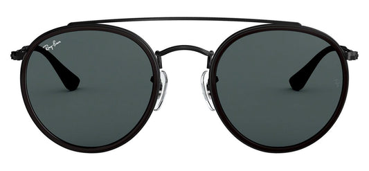 Ray-Ban RB3647N Round Double Bridge Sunglasses - Black / Grey