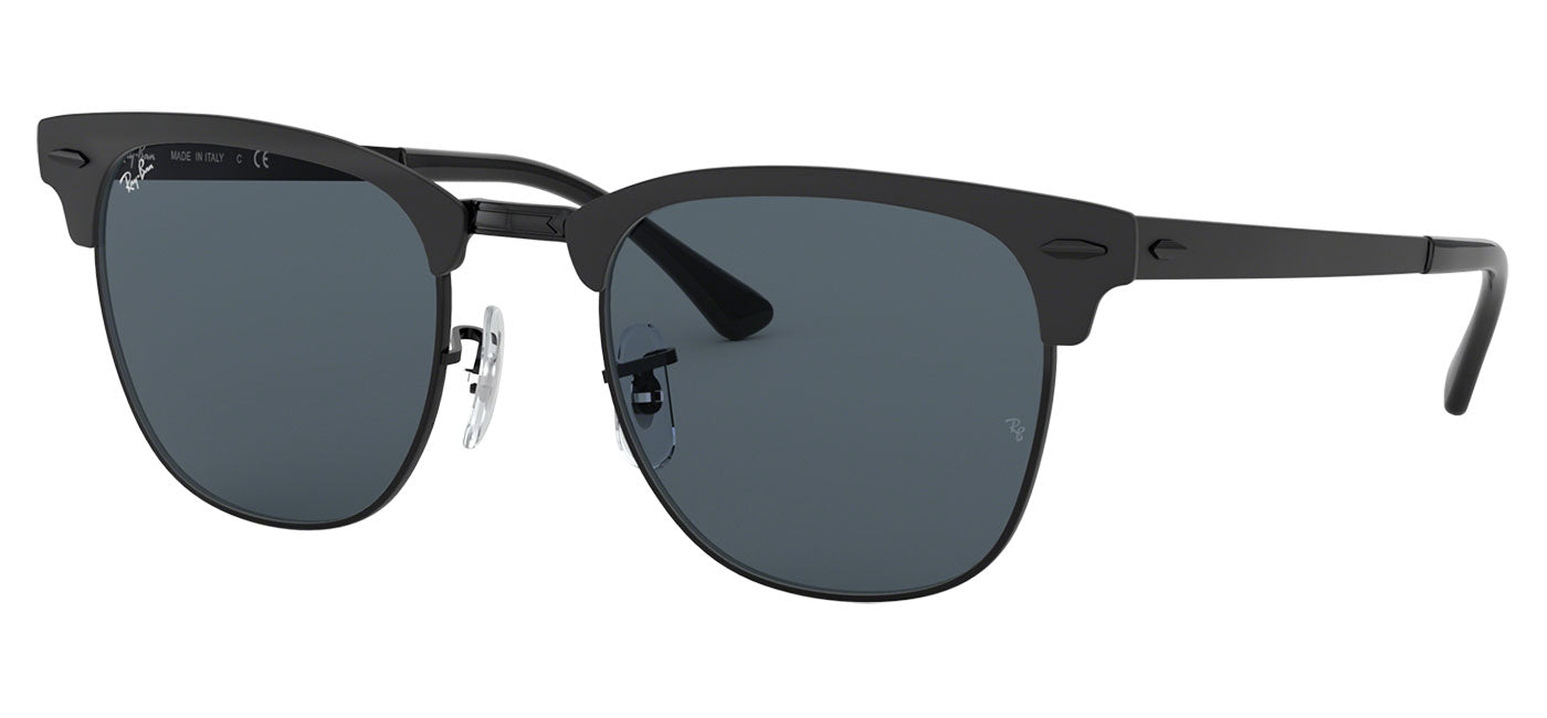 Ray-Ban RB3716 Clubmaster Metal Sunglasses - Black / Blue