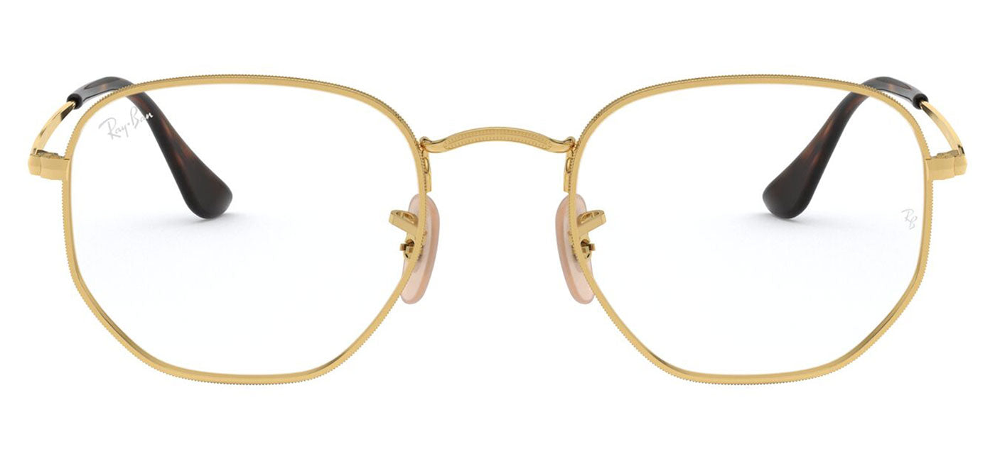 Ray-Ban RX6448 Hexagonal Glasses - Gold