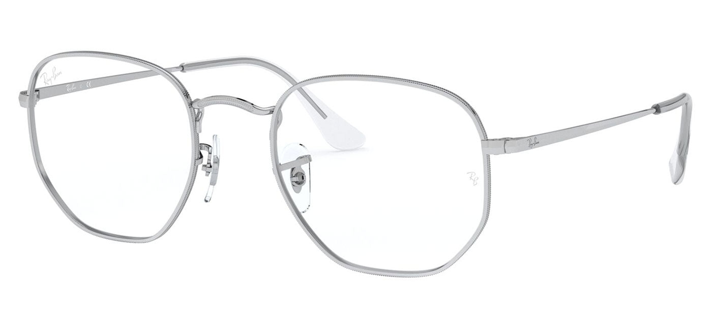Ray-Ban RX6448 Hexagonal Glasses - Silver