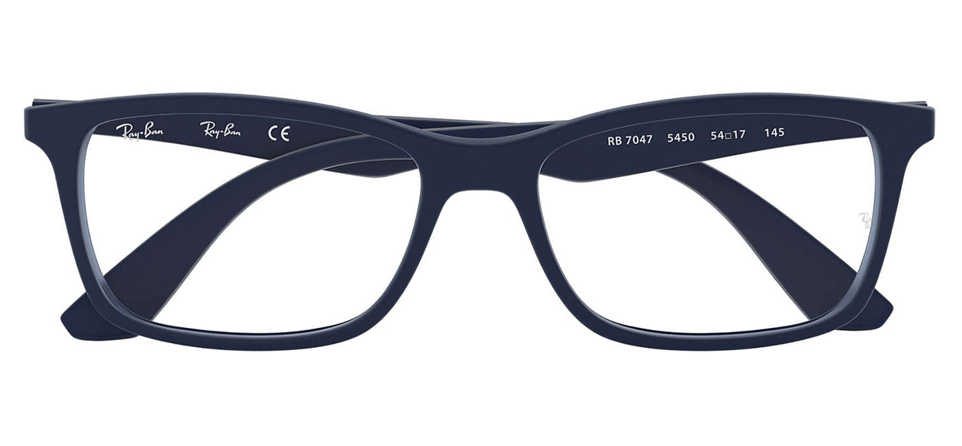 Ray-Ban RX7047 Glasses - Matte Transparent Blue