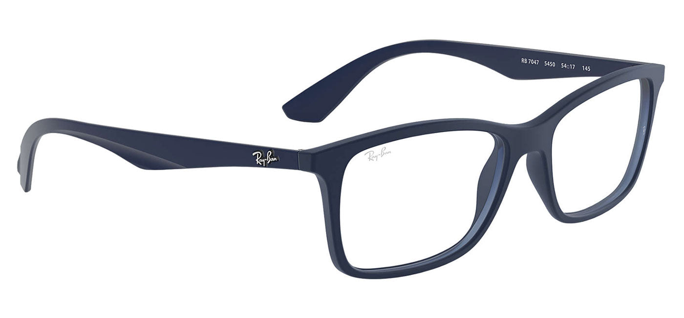 Ray-Ban RX7047 Glasses - Matte Transparent Blue