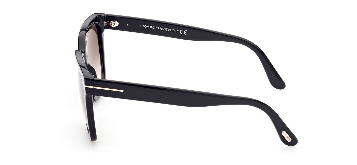 Tom Ford FT0952 Selby Prescription Sunglasses – Shiny Black / Smoke Gradient 5