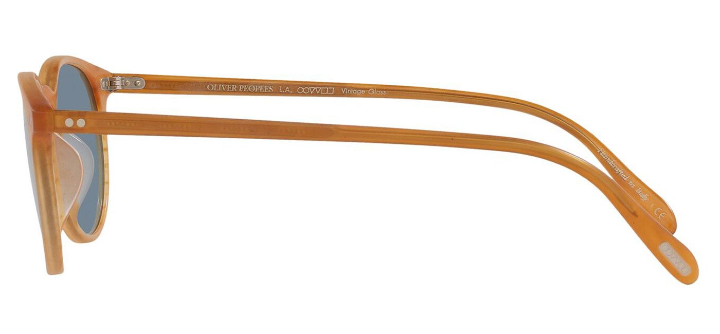 Oliver Peoples OV5004SU Riley Prescription Sunglasses – Semi Matte Amber Tortoise / Cobalto 5