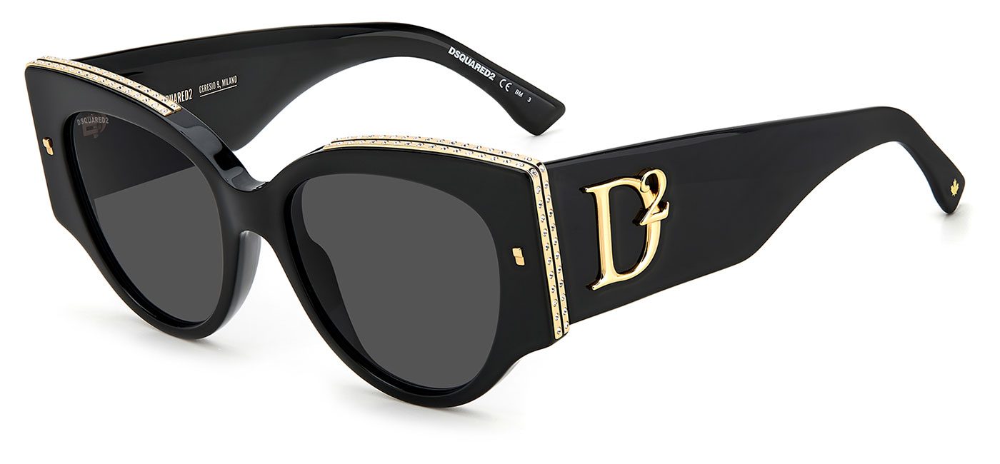 DSQUARED2 0032/S Sunglasses – Black / Grey 1