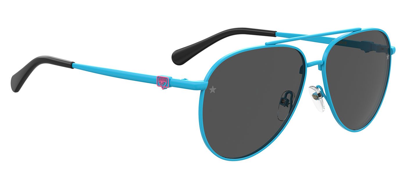 Chiara Ferragni CF 1001/S Prescription Sunglasses – Azure / Grey 3