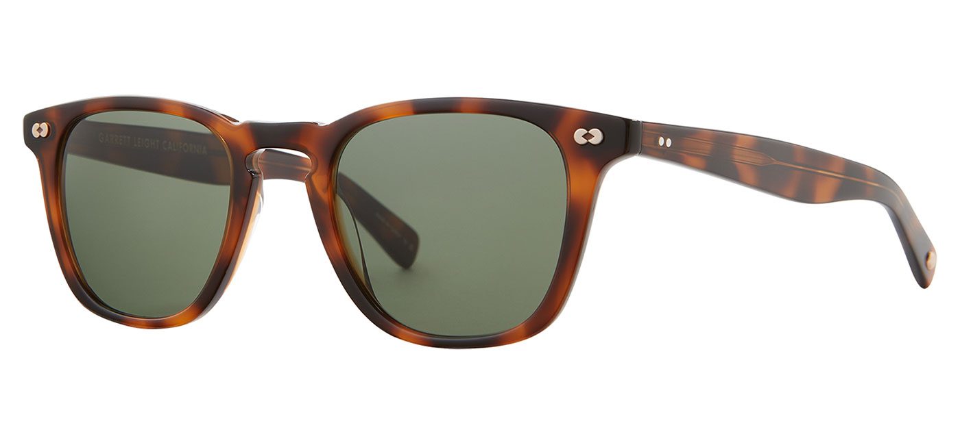 Garrett Leight Brooks X Sunglasses – Spotted Brown Shell / Pure G15 1