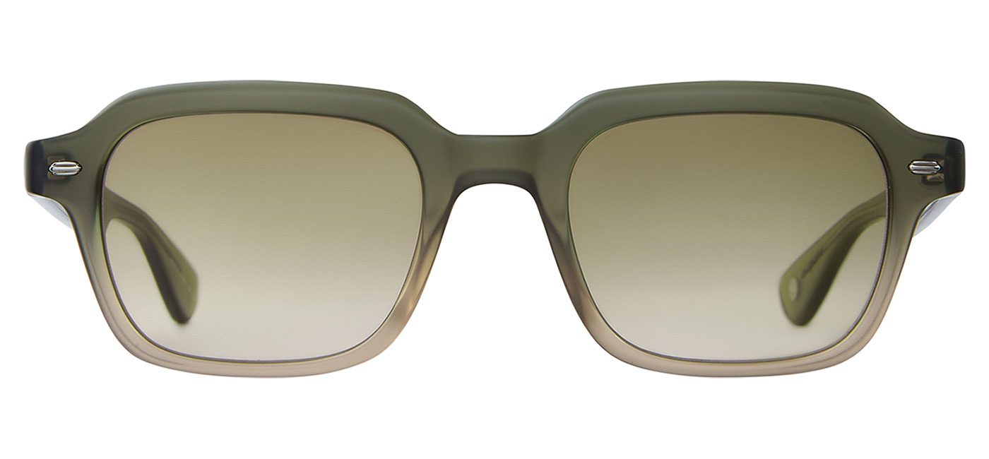 Garrett Leight OG Freddy P Sunglasses – Matte Cyprus Fade / Olive Gradient 2