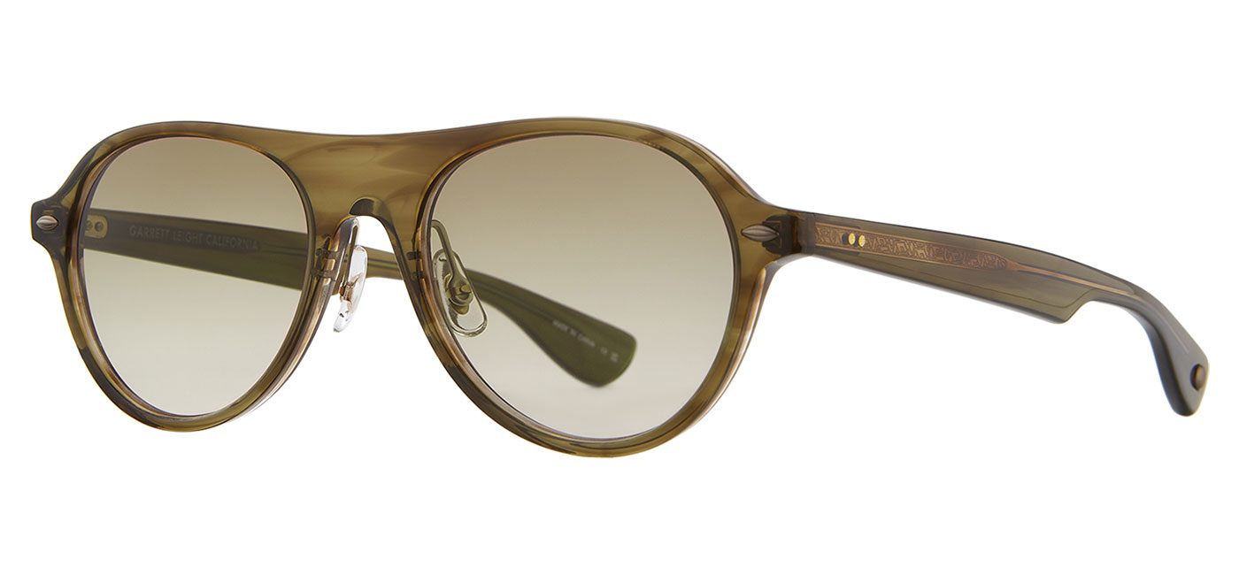 Garrett Leight Lady Eckhart Sunglasses – Olive Tortoise / Olive Gradient 1