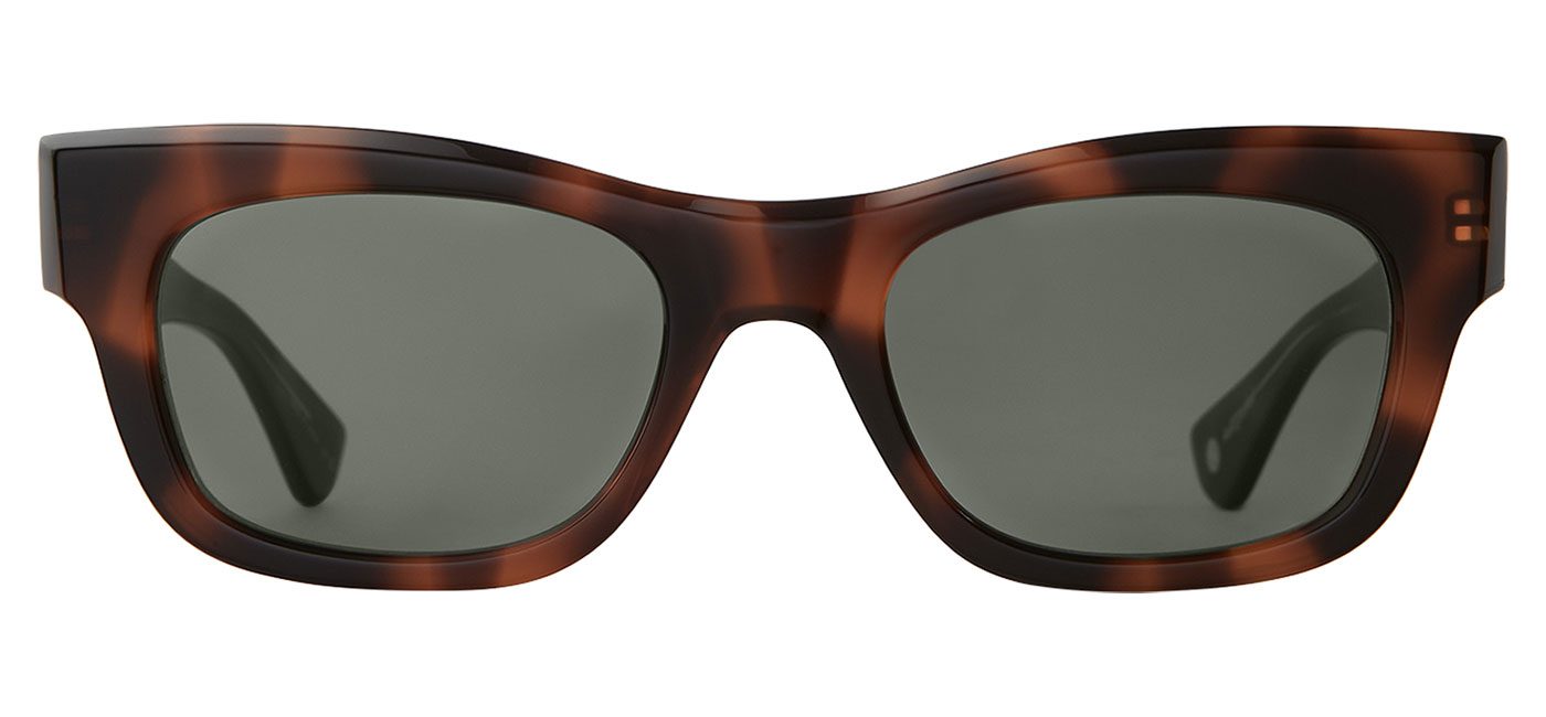 Garrett Leight Woz Sunglasses – Spotted Brown Shell / G15 2